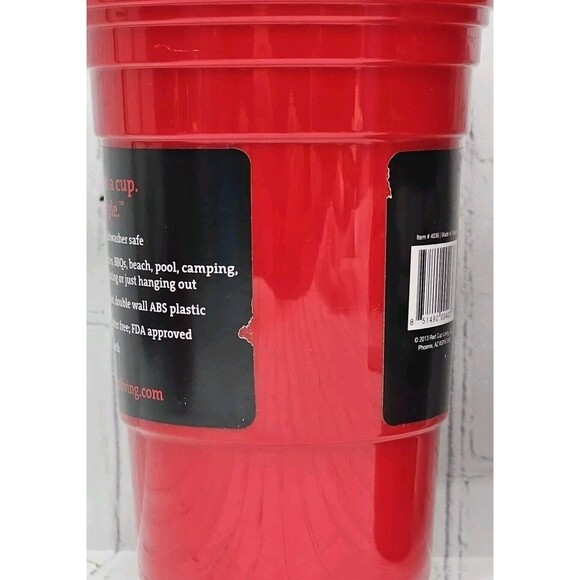 RED CUP LIVING Reusable 32 oz. PARTY Cup #4036 Set of 2 Doublewall READ!! - Picture 5 of 10